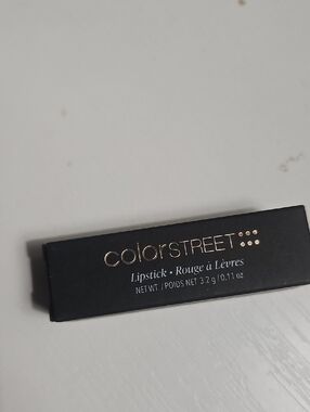 Color Street Black Lipstick Box with Gold Logo